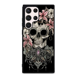 SUGAR SKULL FLOWER Samsung Galaxy S23 Ultra Case Cover