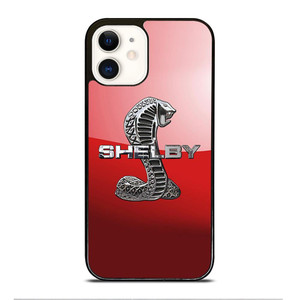 FORD MUSTANG SHELBY COBRA RED LOGO iPhone 12 Case Cover FORD MUSTANG SHELBY COBRA RED LOGO iPhone 12 Case Cover