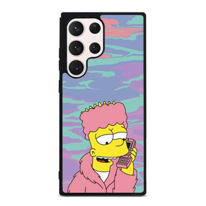 TIE DYE PATTERN BART SIMPSON Samsung Galaxy S23 Ultra Case Cover