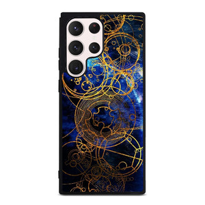 TIME LORD WRITING GOLD BLUE Samsung Galaxy S23 Ultra Case Cover