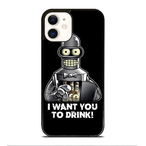 FUTURAMA BENDER QUOTE iPhone 12 Case Cover FUTURAMA BENDER QUOTE iPhone 12 Case Cover