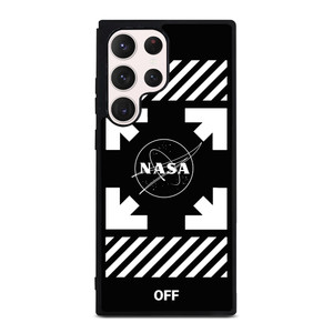 WHITE NASA OFF Samsung Galaxy S23 Ultra Case Cover WHITE NASA OFF Samsung Galaxy S23 Ultra Case Cover