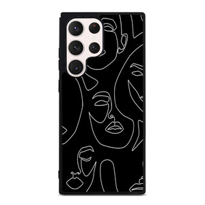 WOMAN FACE SKETCH PATTERN Samsung Galaxy S23 Ultra Case Cover
