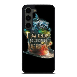 CHESHIRE CAT QUOTE ALICE IN WONDERLAND Samsung Galaxy S23 Plus Case Cover CHESHIRE CAT QUOTE ALICE IN WONDERLAND Samsung Galaxy S23 Plus Case Cover