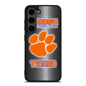CLEMSON TIGERS METAL LOGO Samsung Galaxy S23 Plus Case Cover