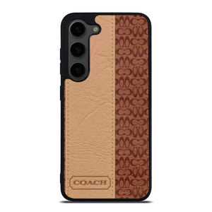 COACH NEW YORK BROWN LEATHER Samsung Galaxy S23 Plus Case Cover COACH NEW YORK BROWN LEATHER Samsung Galaxy S23 Plus Case Cover