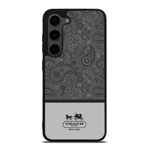 COACH NEW YORK GREY BATIK Samsung Galaxy S23 Plus Case Cover