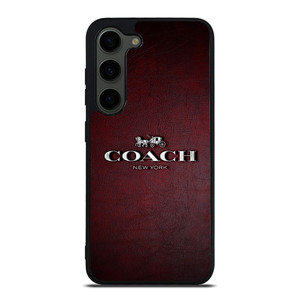 COACH NEW YORK LOGO LEATHER Samsung Galaxy S23 Plus Case Cover COACH NEW YORK LOGO LEATHER Samsung Galaxy S23 Plus Case Cover