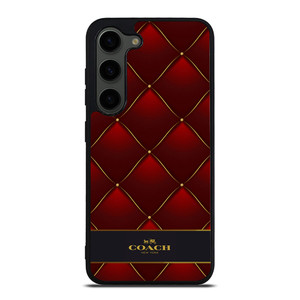 COACH NEW YORK RED GOLD Samsung Galaxy S23 Plus Case Cover