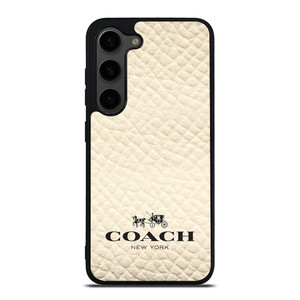 COACH NEW YORK WHITE Samsung Galaxy S23 Plus Case Cover