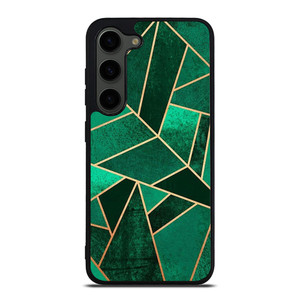 EMERALD AND COPPER GEOMETRIC PATTERN Samsung Galaxy S23 Plus Case Cover EMERALD AND COPPER GEOMETRIC PATTERN Samsung Galaxy S23 Plus Case Cover