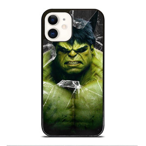 INCREDIBLE HULK CRACKS GLASS iPhone 12 Case Cover INCREDIBLE HULK CRACKS GLASS iPhone 12 Case Cover