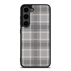 GREY TARTAN PLAID PATTERN Samsung Galaxy S23 Plus Case Cover