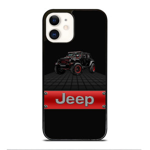 JEEP WRANGLER BLACK LOGO iPhone 12 Case Cover