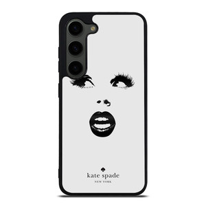 KATE SPADE BLACK WHITE FACE Samsung Galaxy S23 Plus Case Cover KATE SPADE BLACK WHITE FACE Samsung Galaxy S23 Plus Case Cover