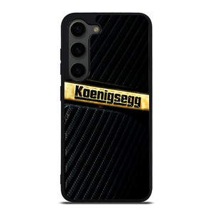 KOENIGSEGG GOLD BLACK CARBON Samsung Galaxy S23 Plus Case Cover