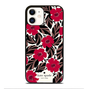 KATE SPADE FLOWER RED iPhone 12 Case Cover KATE SPADE FLOWER RED iPhone 12 Case Cover