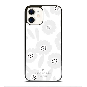 KATE SPADE GREY FLOWER iPhone 12 Case Cover KATE SPADE GREY FLOWER iPhone 12 Case Cover