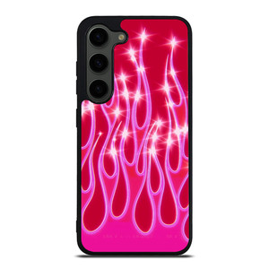 SNINY PINK FLAMES Samsung Galaxy S23 Plus Case Cover