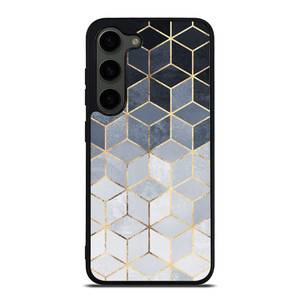 SOFT BLUE GRADIENT CUBES Samsung Galaxy S23 Plus Case Cover