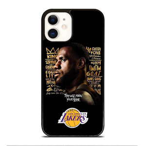 LEBRON JAMES QUOTE LA LAKERS iPhone 12 Case Cover LEBRON JAMES QUOTE LA LAKERS iPhone 12 Case Cover