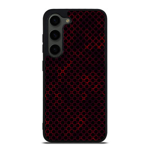 STYLISH HEXAGONAL RED PATTERN Samsung Galaxy S23 Plus Case Cover
