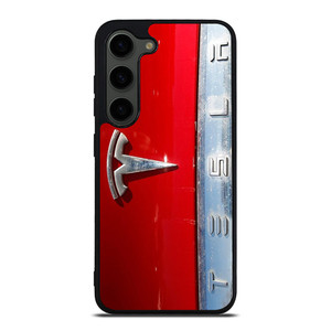 TESLA METAL EMBLEM Samsung Galaxy S23 Plus Case Cover