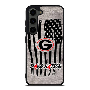 UNIVERSITY OF GEORGIA BULLDOGSWOODEN LOGO Samsung Galaxy S23 Plus Case Cover