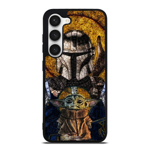 BABY YODA AND THE MANDALORIAN MOSAIC Samsung Galaxy S23 Case Cover