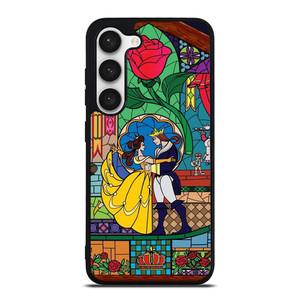 BEAUTY AND THE BEAST SETENED GLASS Samsung Galaxy S23 Case Cover