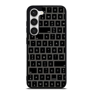 BLACK KEYBOARD PATTERN Samsung Galaxy S23 Case Cover