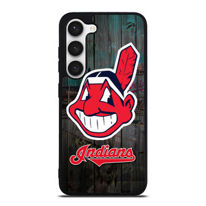 CLEVELAND INDIANS WOODEN LOGO Samsung Galaxy S23 Case Cover CLEVELAND INDIANS WOODEN LOGO Samsung Galaxy S23 Case Cover