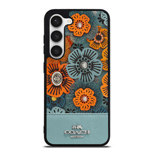 COACH NEW YORK BLUE TEA ROSE Samsung Galaxy S23 Case Cover COACH NEW YORK BLUE TEA ROSE Samsung Galaxy S23 Case Cover