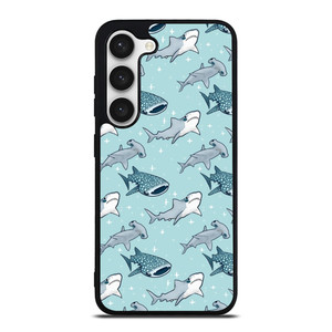 CUTE SHARK PATTERN Samsung Galaxy S23 Case Cover CUTE SHARK PATTERN Samsung Galaxy S23 Case Cover