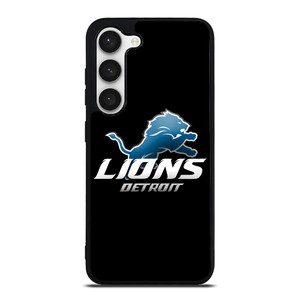 DETROIT LIONS BLACK Samsung Galaxy S23 Case Cover