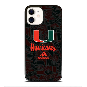 MIAMI HURRICANES UM ADIDAS iPhone 12 Case Cover