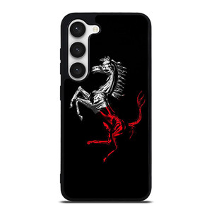 FERRARI LOGO CHROME HORSE Samsung Galaxy S23 Case Cover FERRARI LOGO CHROME HORSE Samsung Galaxy S23 Case Cover