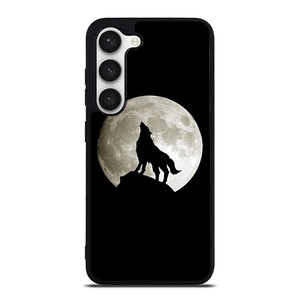 FULL MOON WOLF SILHOUETTE Samsung Galaxy S23 Case Cover FULL MOON WOLF SILHOUETTE Samsung Galaxy S23 Case Cover