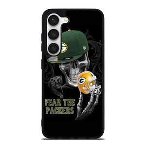 GREEN BAY PACKERS SKULL Samsung Galaxy S23 Case Cover GREEN BAY PACKERS SKULL Samsung Galaxy S23 Case Cover