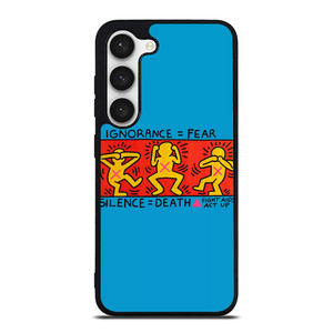 KEITH HARING FIGHT AIDS Samsung Galaxy S23 Case Cover