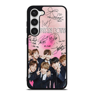 KPOP BTS LOVE PINK SIGNATURE Samsung Galaxy S23 Case Cover