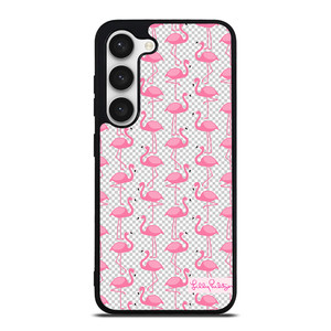 LILLY PULITZER FLAMINGO PATTERN Samsung Galaxy S23 Case Cover