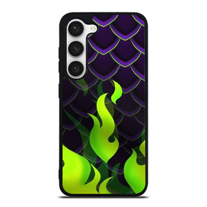 MALEFICENT GREEN FLAMES PATTERN Samsung Galaxy S23 Case Cover