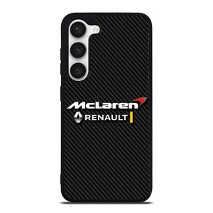 MCLAREN RENAULT LOGO CARBON. Samsung Galaxy S23 Case Cover