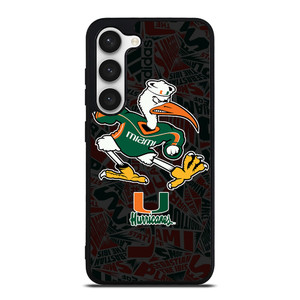 MIAMI HURRICANES UM FOOTBALL Samsung Galaxy S23 Case Cover MIAMI HURRICANES UM FOOTBALL Samsung Galaxy S23 Case Cover