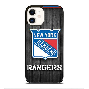 NEW YORK RANGERS WOODEN LOGO iPhone 12 Case Cover