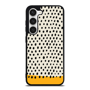 MUSTARD POLKADOTS PATTERN Samsung Galaxy S23 Case Cover