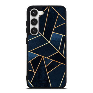 NAVY STONE CERAMIC ABSTRACT Samsung Galaxy S23 Case Cover