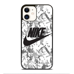 NIKE CAMO LOGO iPhone 12 Case Cover