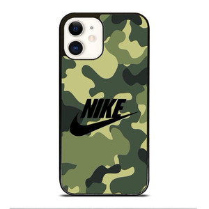 NIKE LOGO CAMO iPhone 12 Case Cover